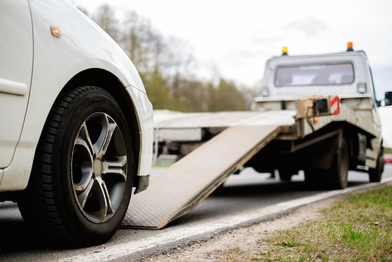 Car Loaded On Lorry